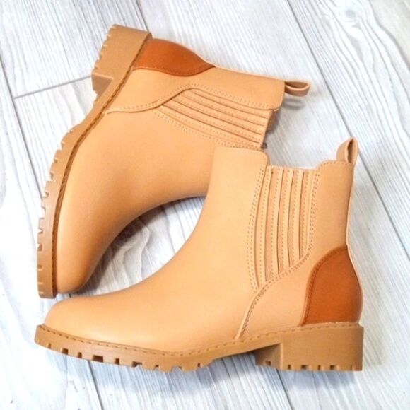 (70-3705)  ZBY Girls Ankle Boots Sz 1 - Picture 1 of 11